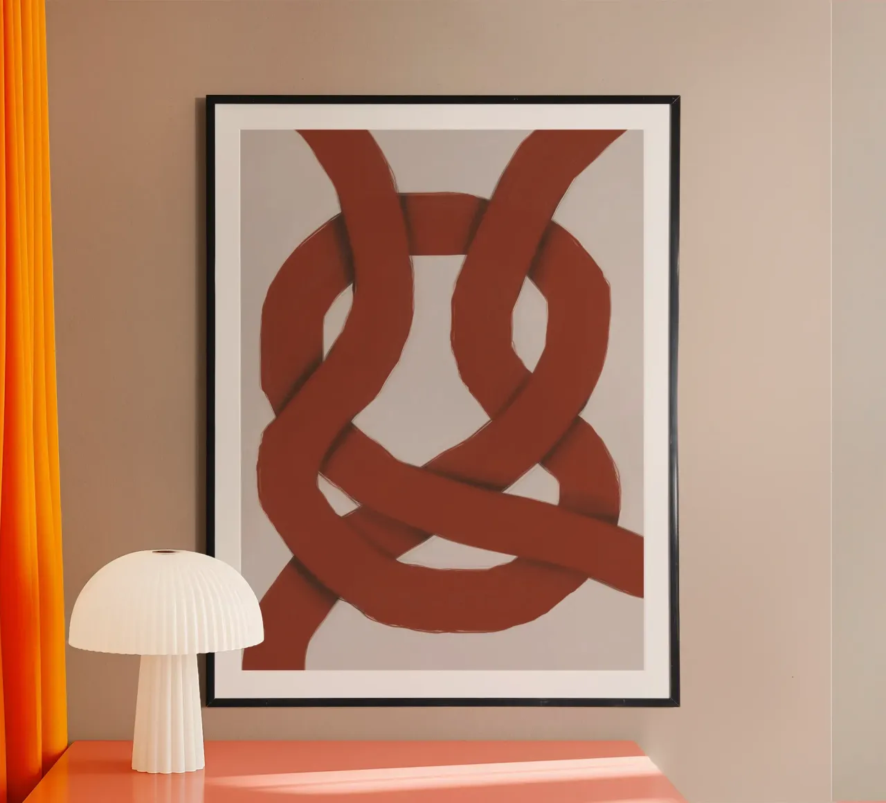 Interlocking rot Poster von Little Dean