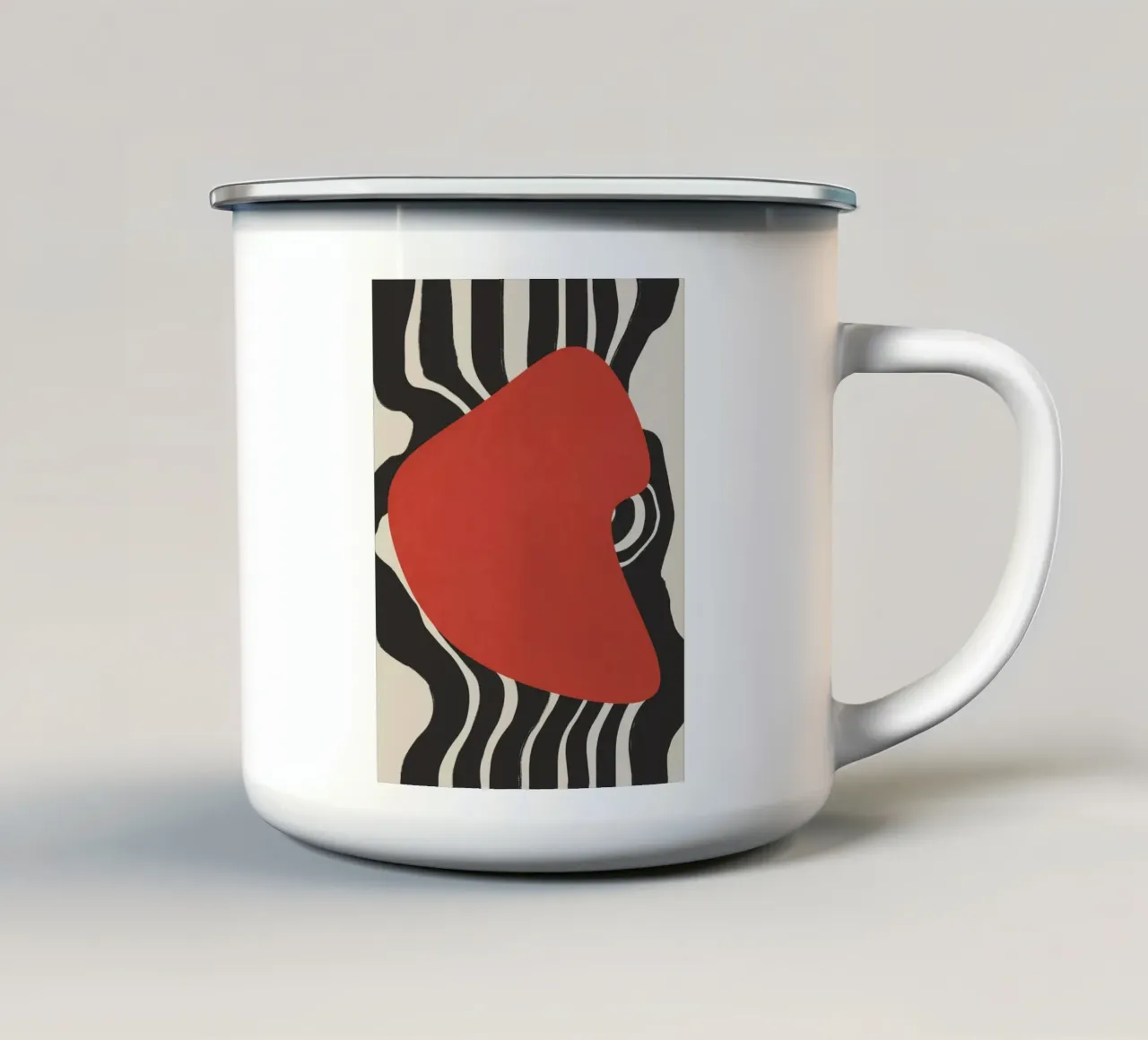Rosso ordito tazza in smalto da Little Dean