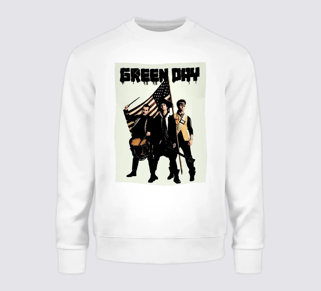 Green Day band music punk 8 Art sweatshirt by music soul