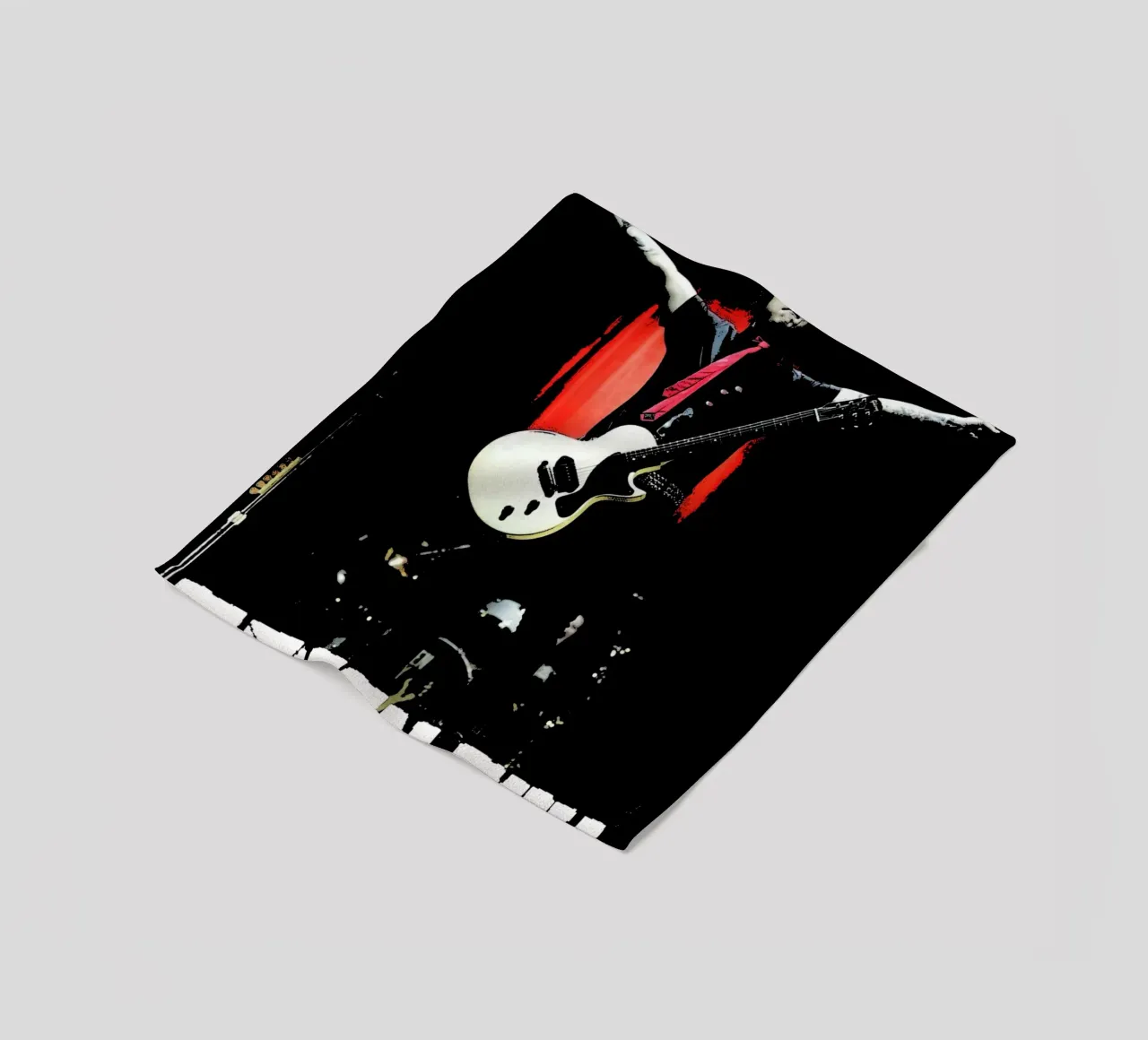 Green Day band music punk 7 Art fleece blanket by music soul