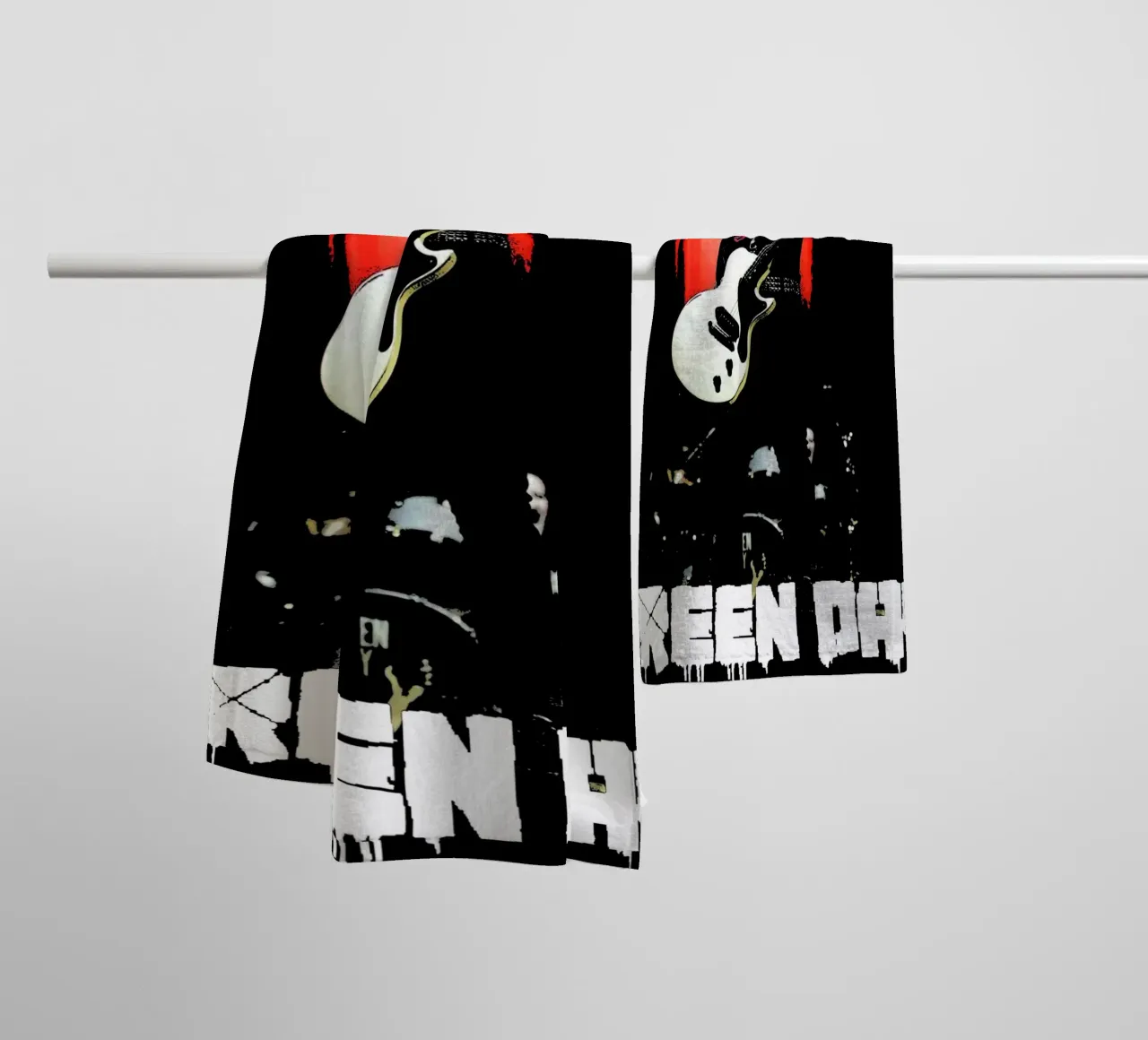 Green Day groupe musique punk 7 Art serviette de bain de music soul