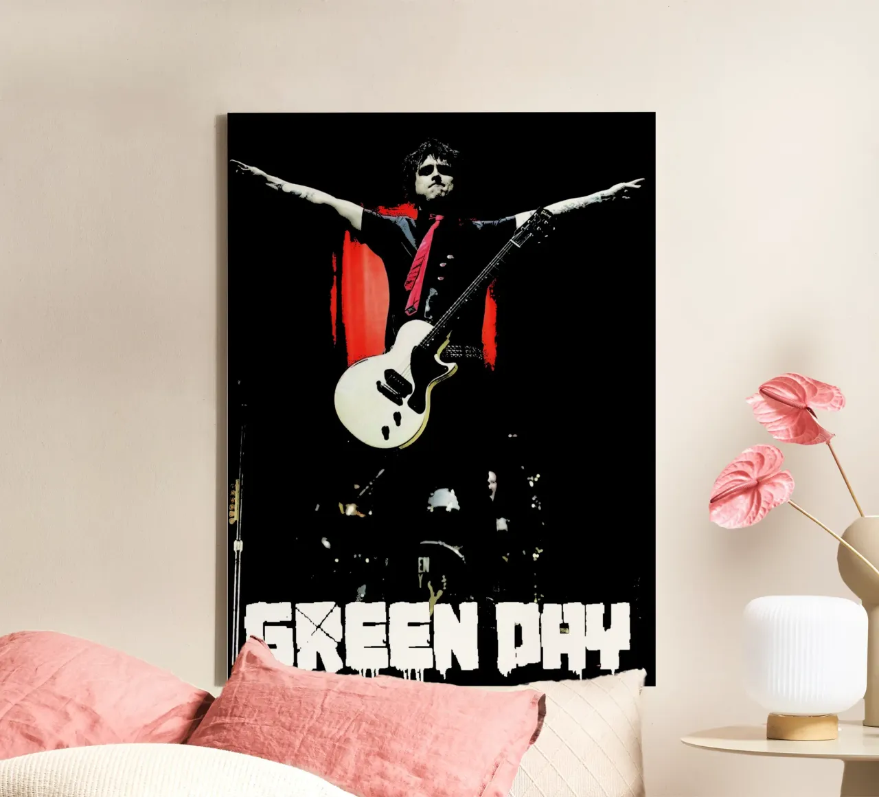 Green Day band music punk 7 Art canvas by music soul