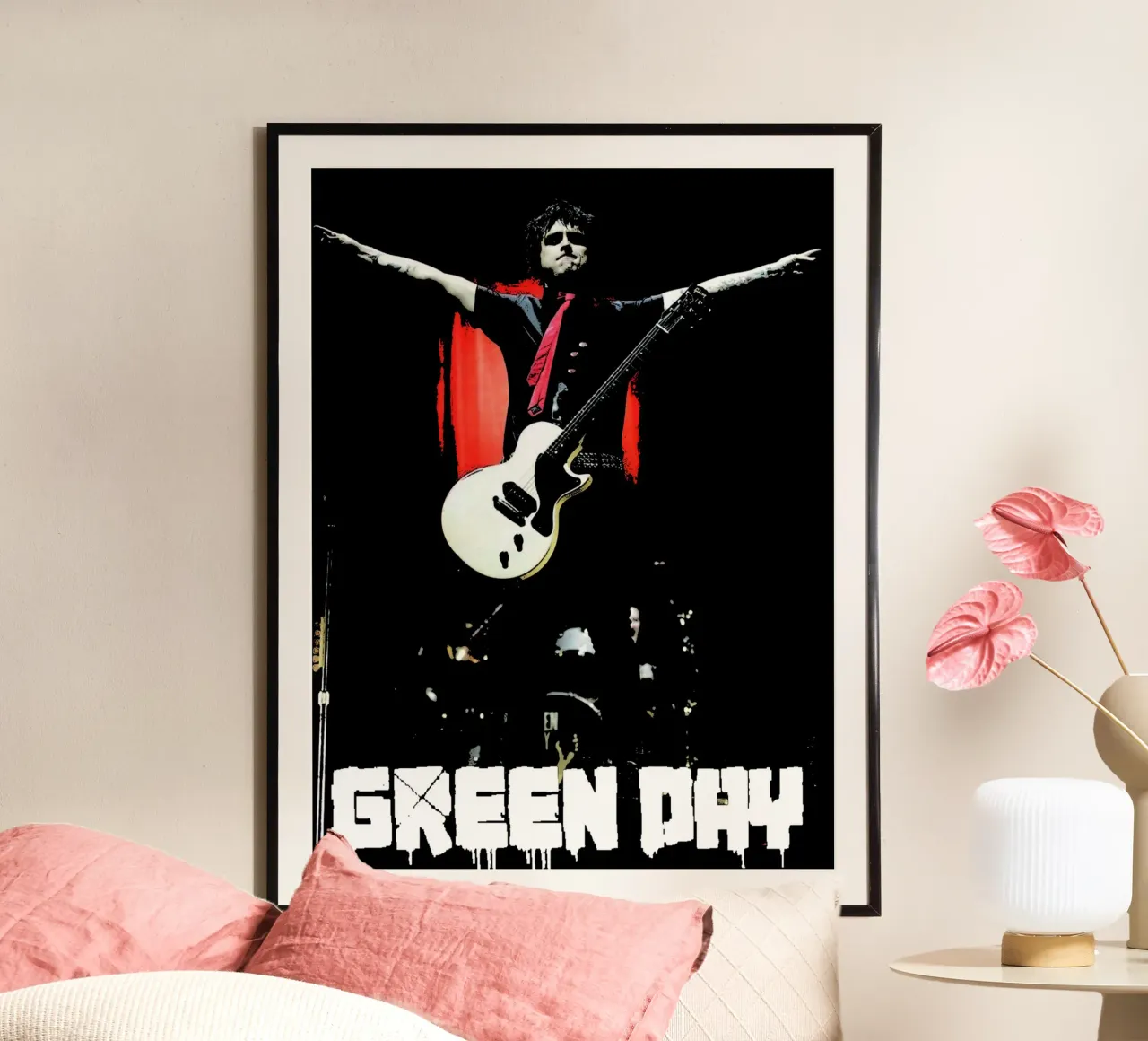 Green Day band music punk 7 Art poster by music soul