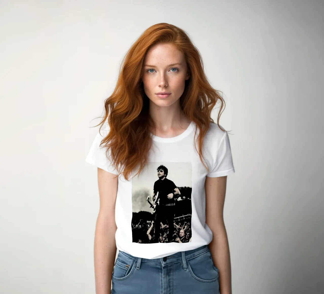 billie joe armstrong dreen day band music punk Art women's fitted t-shirt by music soul