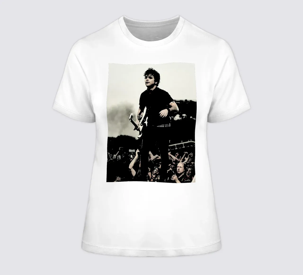 billie joe armstrong dreen day band music punk Art women's fitted t-shirt by music soul