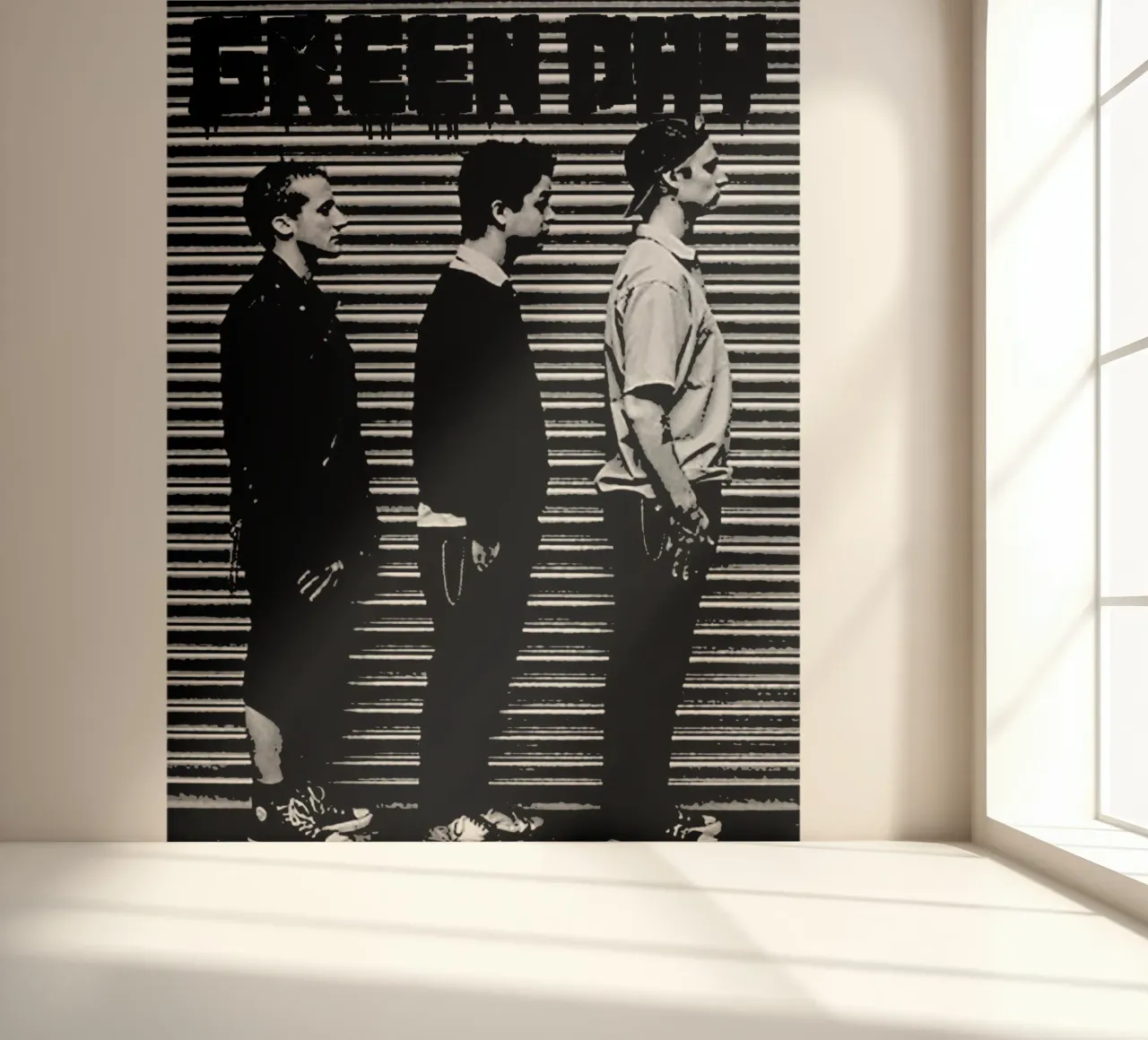Green Day banda música punk 5 Arte papel para pared de music soul