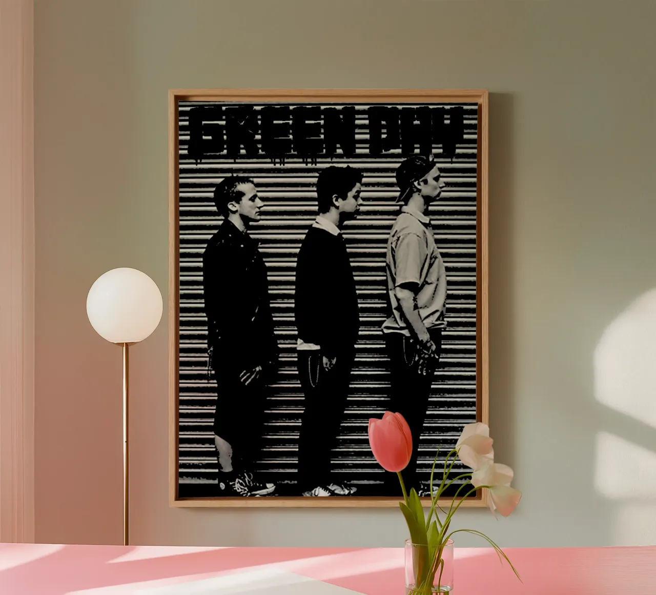 Green Day Band Musik Punk 5 Kunst Leinwand von music soul