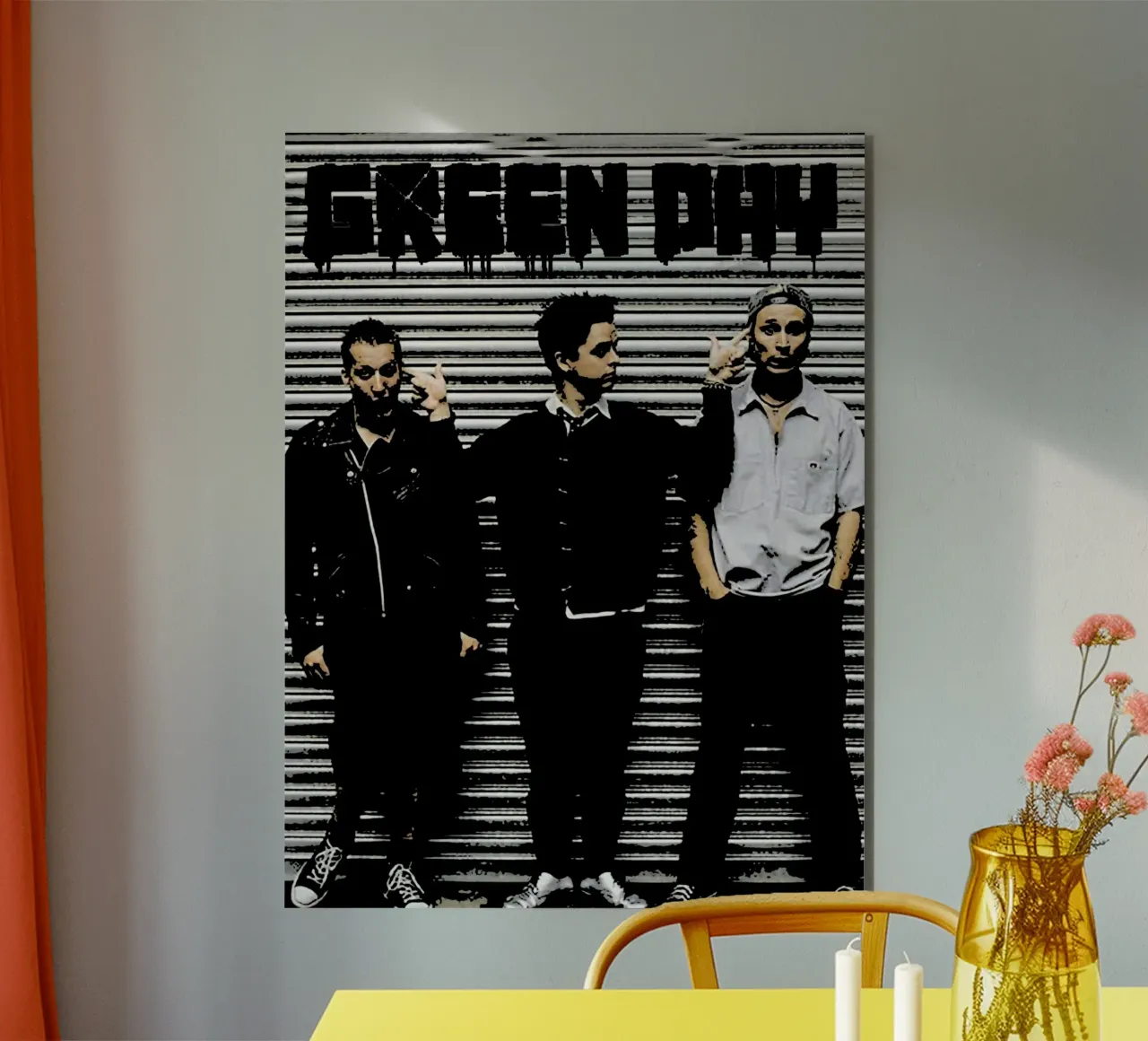 Green Day band music 5 Art forex plate by music soul