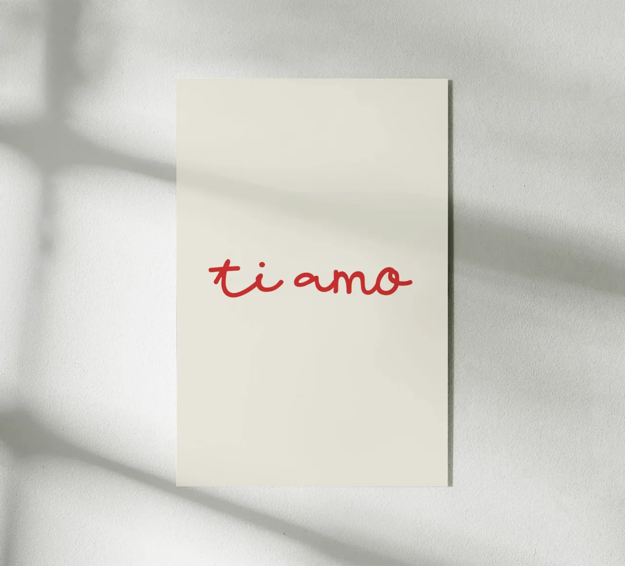 Ti Amo plexiglass da Trend Collection by Palmartprints