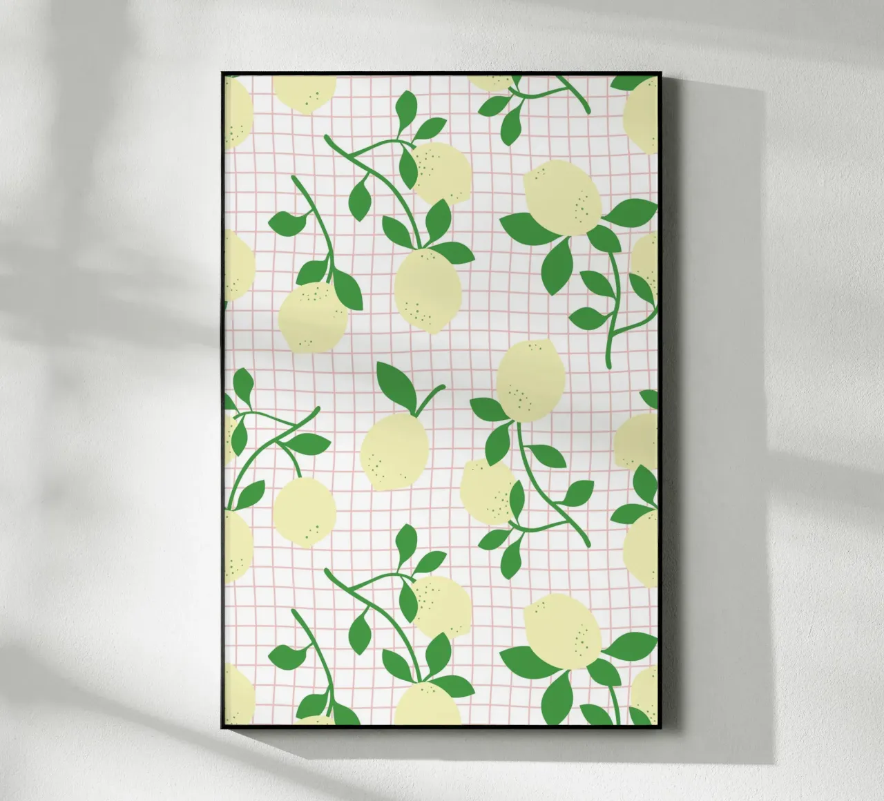 Limoni Pattern plexiglass da Palmartprints
