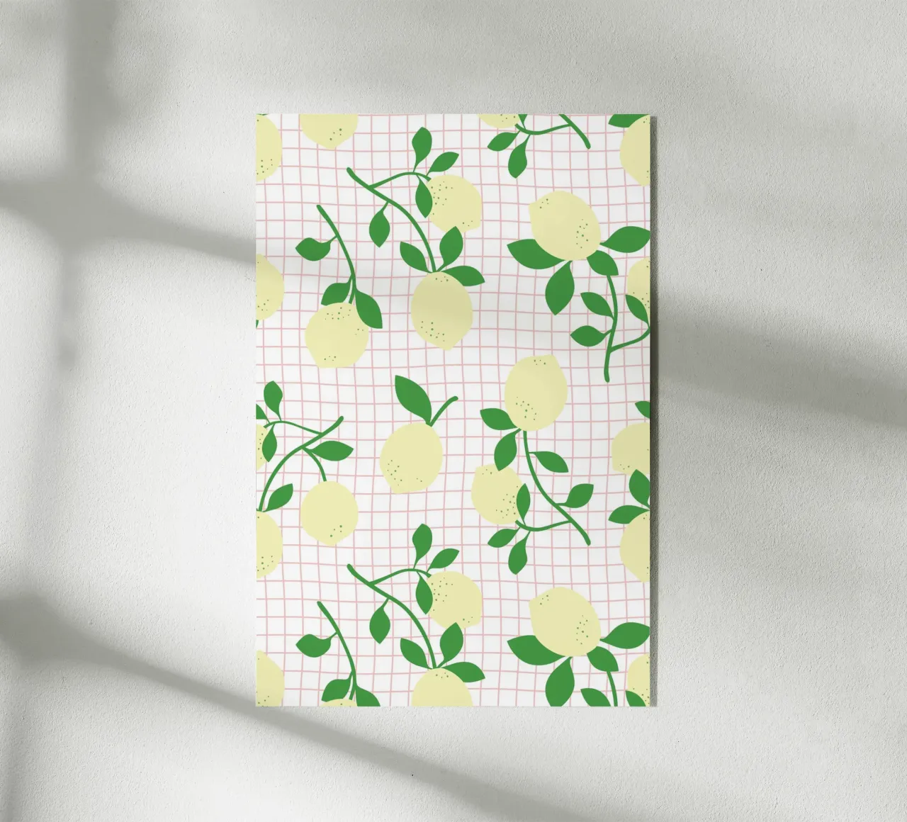 Limoni Pattern plexiglass da Palmartprints