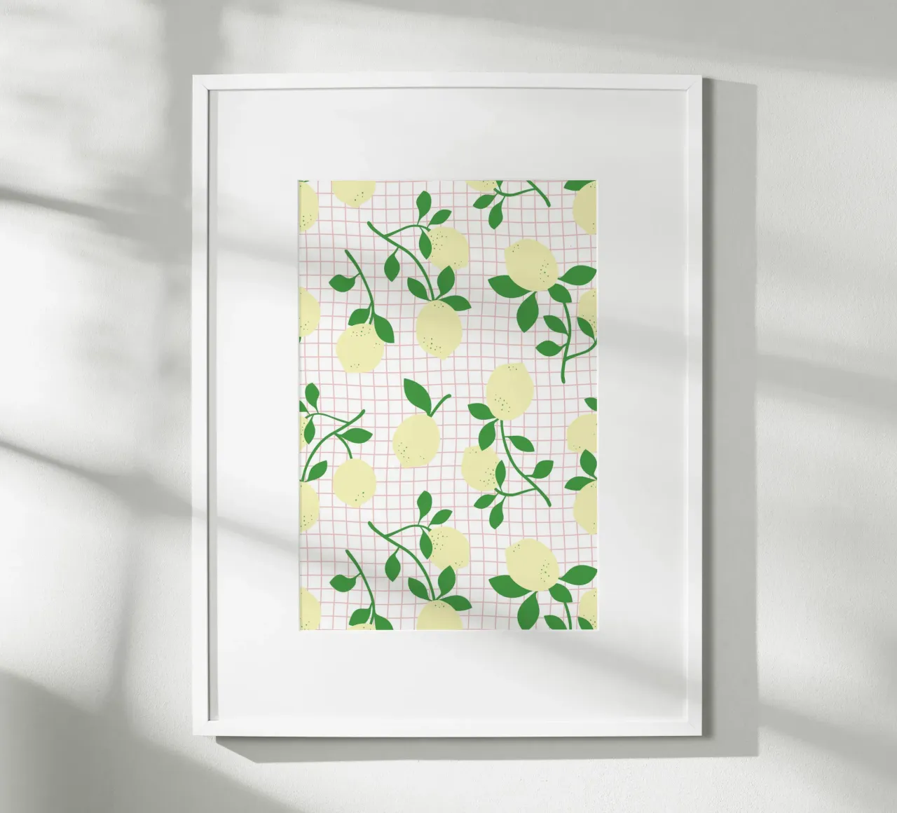 Limoni Pattern poster da Palmartprints