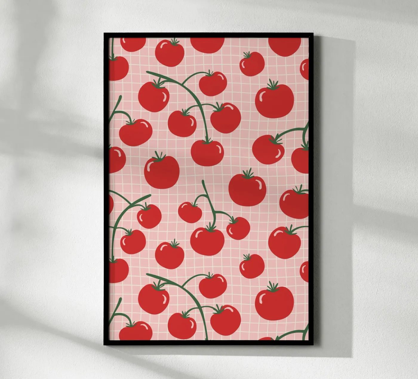 Pomodori Pattern poster da Trend Collection by Palmartprints