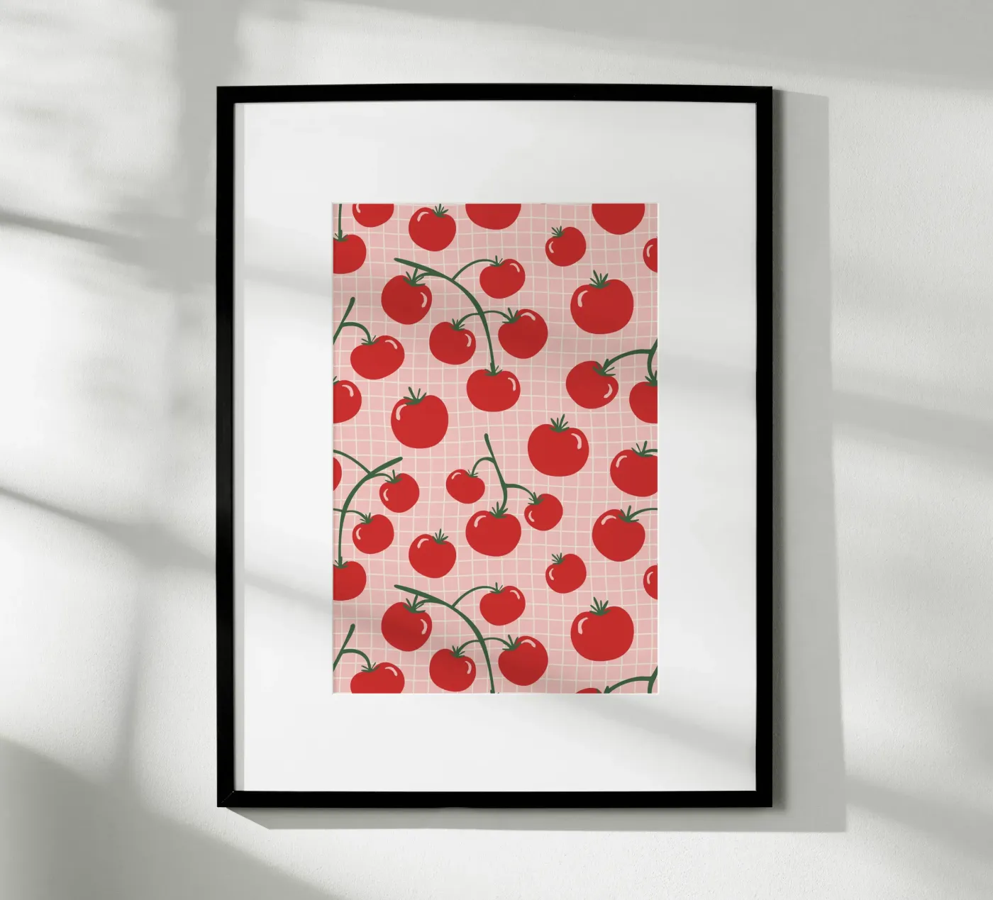 Pomodori Pattern poster da Trend Collection by Palmartprints