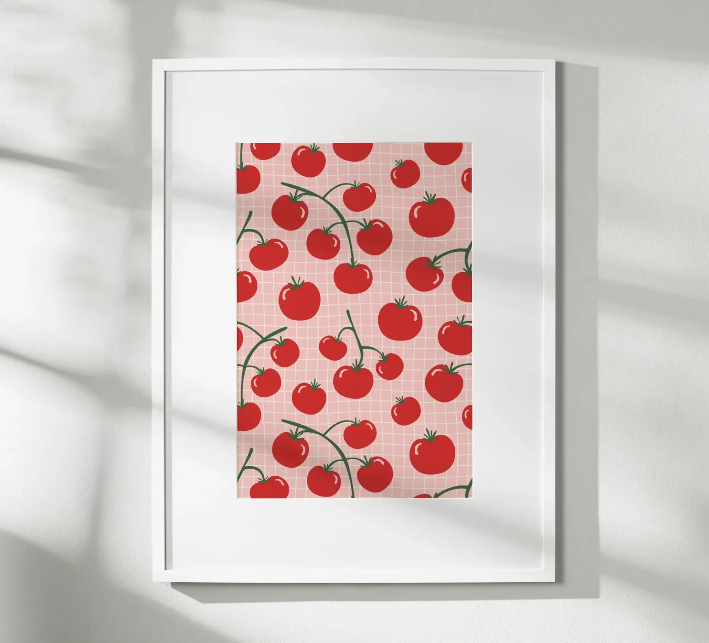 Pomodori Pattern poster da Trend Collection by Palmartprints