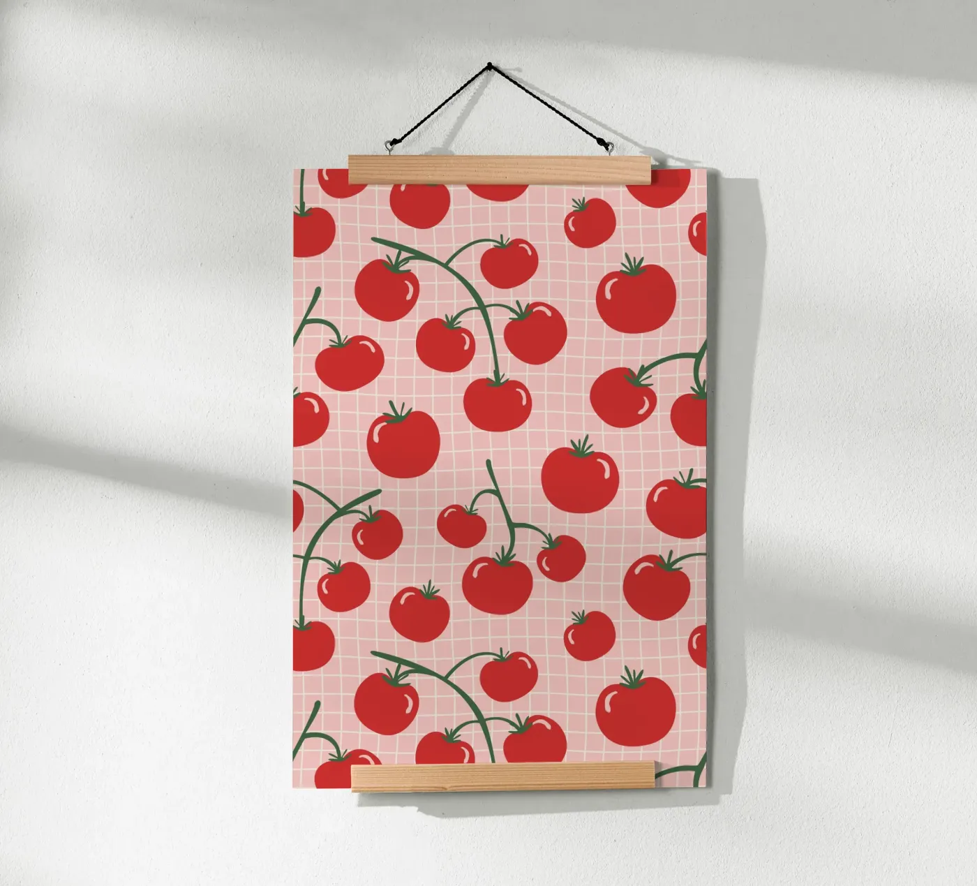 Pomodori Pattern poster da Trend Collection by Palmartprints