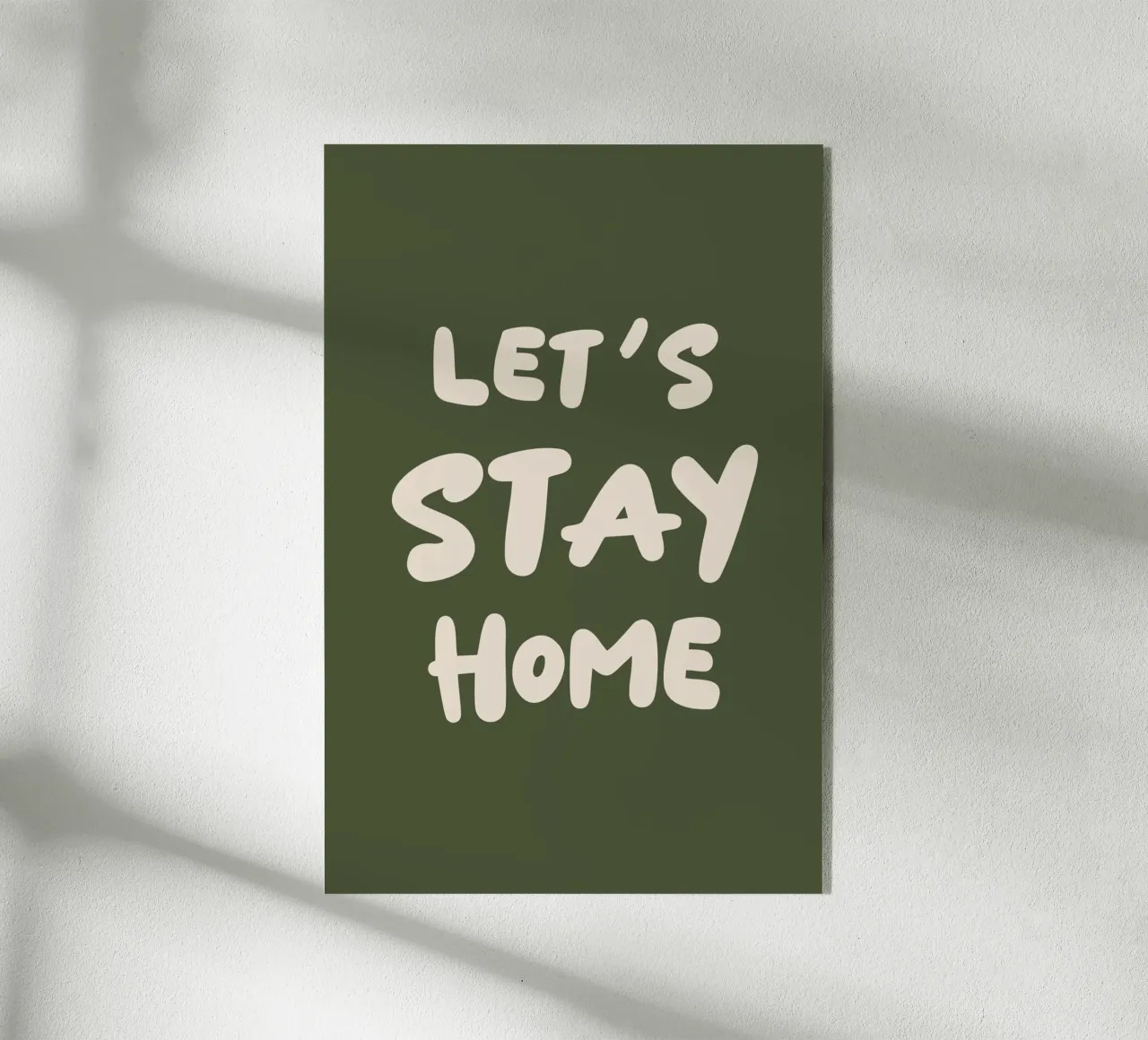 Let's Stay Home acryl van karenmenzenbach