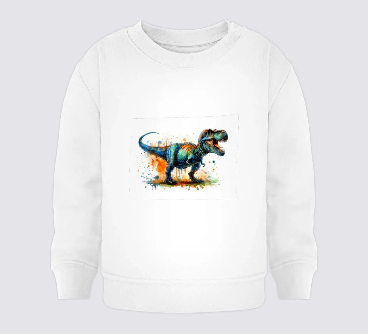Dipinto colorato ad acquerello del Tyrannosaurus Rex felpa neonato da 🥝 KIWI STORE