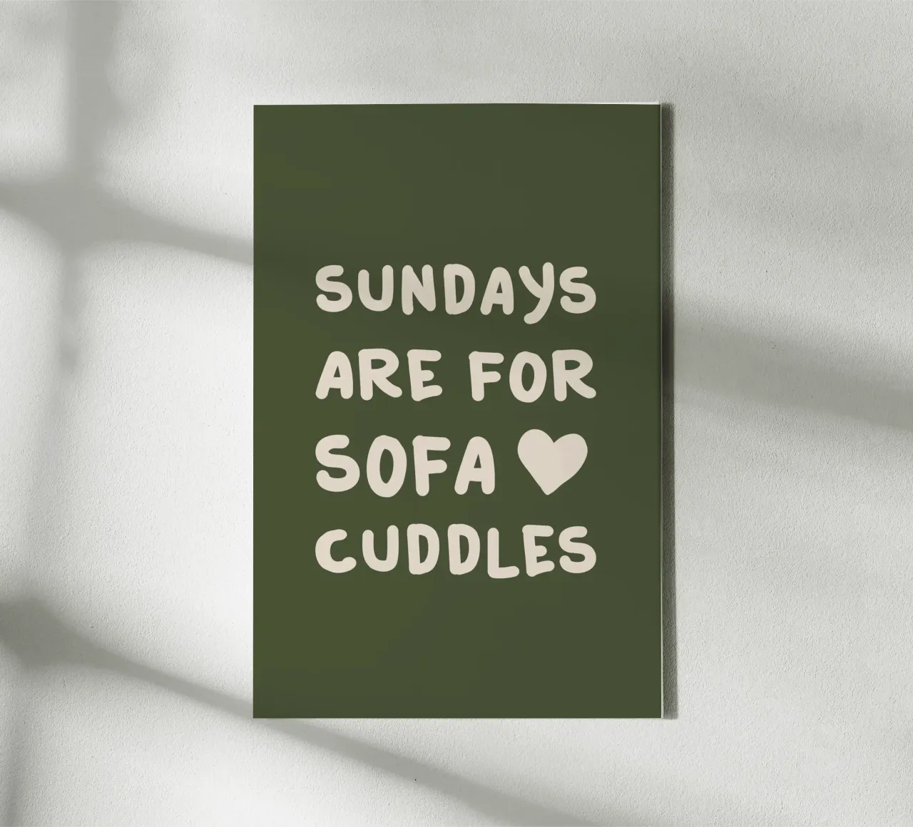 Sundays are for Sofa Cuddles tela con Cornice a cassetta da karenmenzenbach