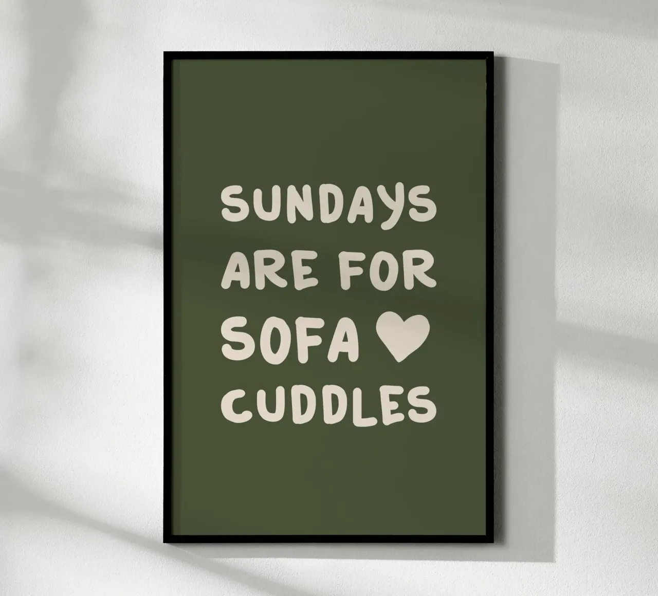 Sundays are for Sofa Cuddles Hahnemühle von karenmenzenbach