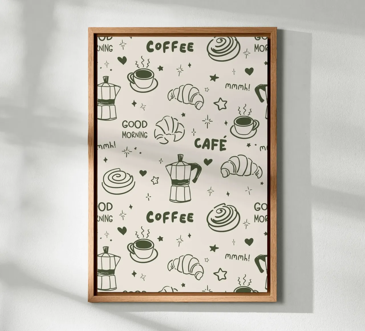Coffee Lover Pattern tela da karenmenzenbach