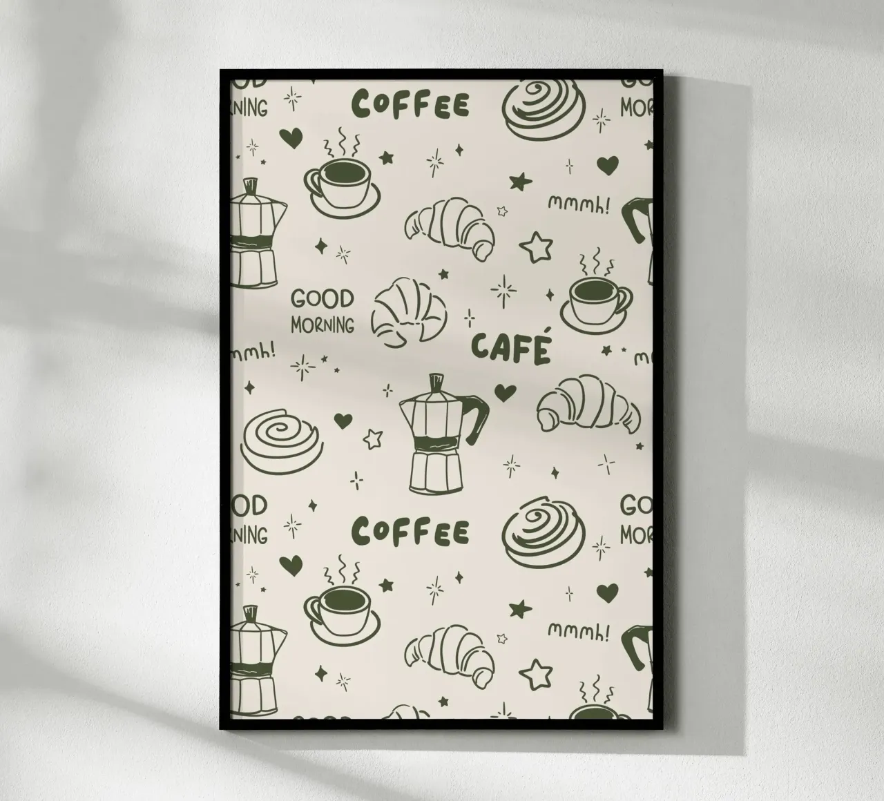 Coffee Lover Pattern poster da Palmartprints