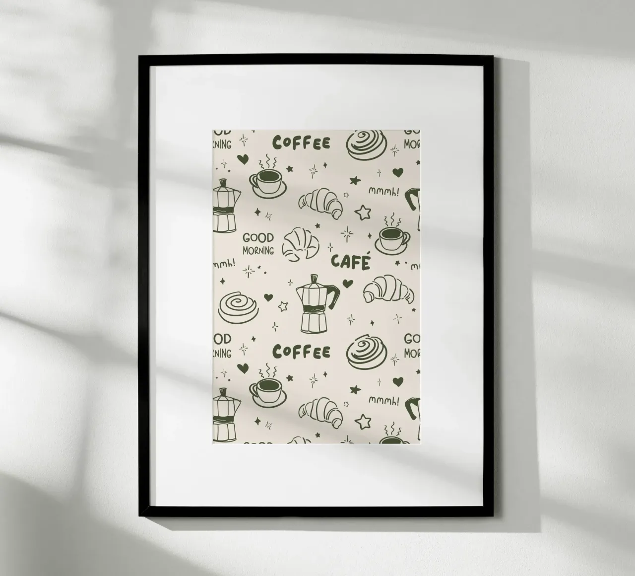 Coffee Lover Pattern poster da Palmartprints