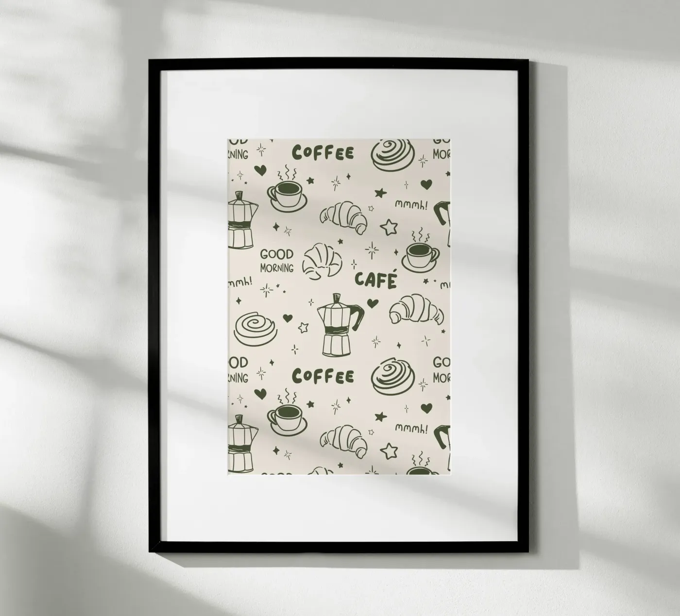Coffee Lover Pattern Poster von Trend Collection by Palmartprints