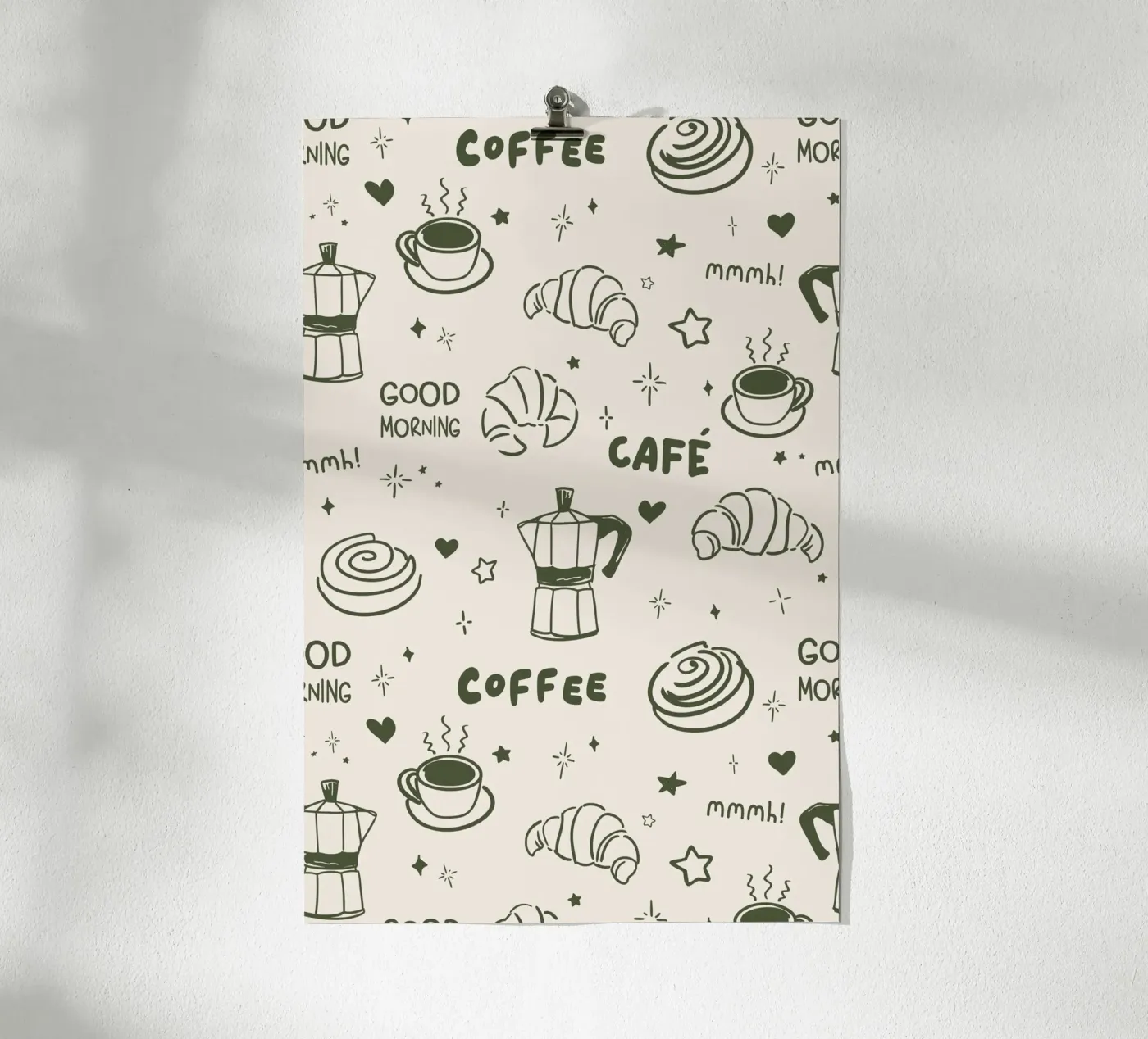 Coffee Lover Pattern poster da Trend Collection by Palmartprints
