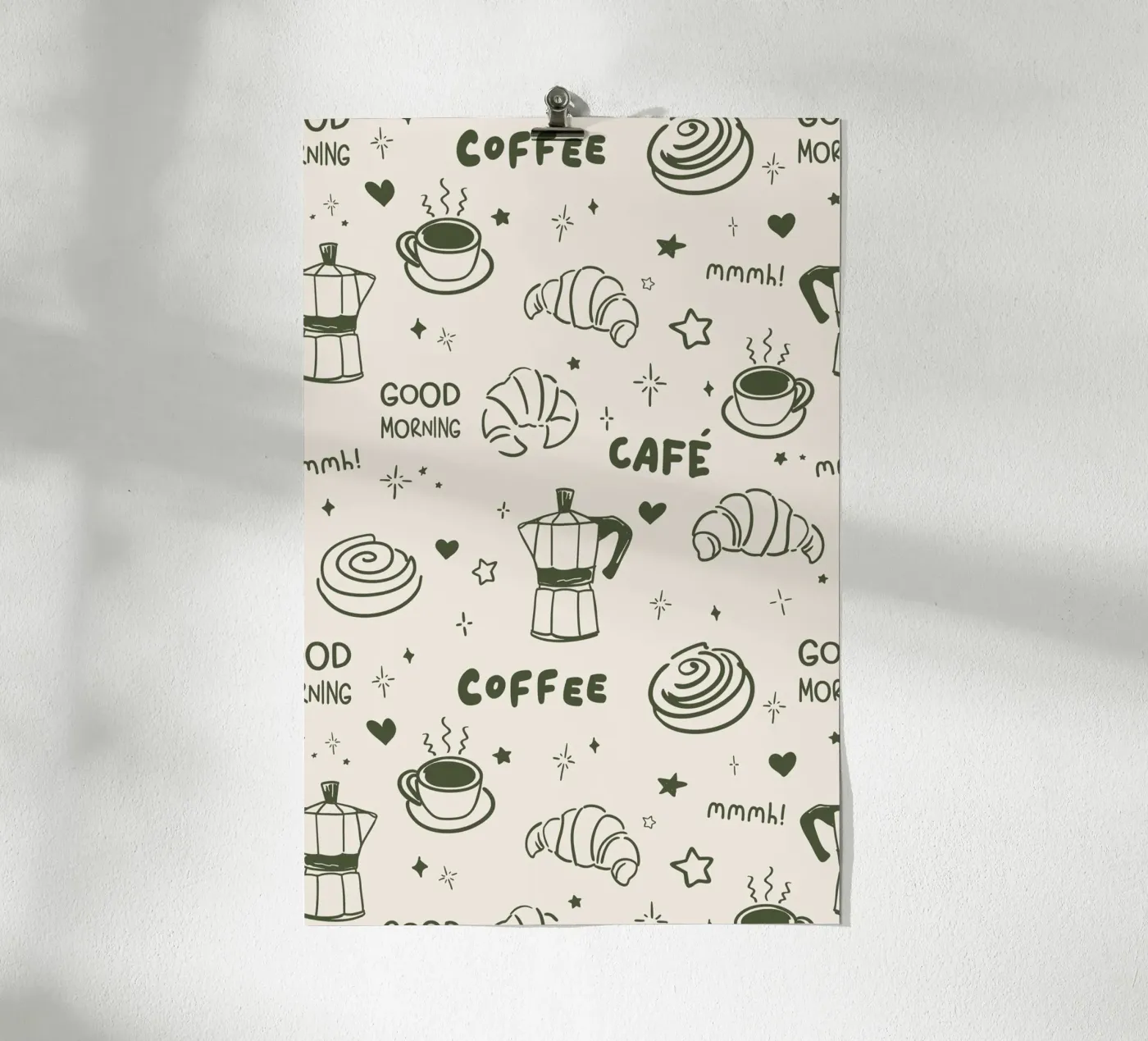 Coffee Lover Pattern Poster von Trend Collection by Palmartprints