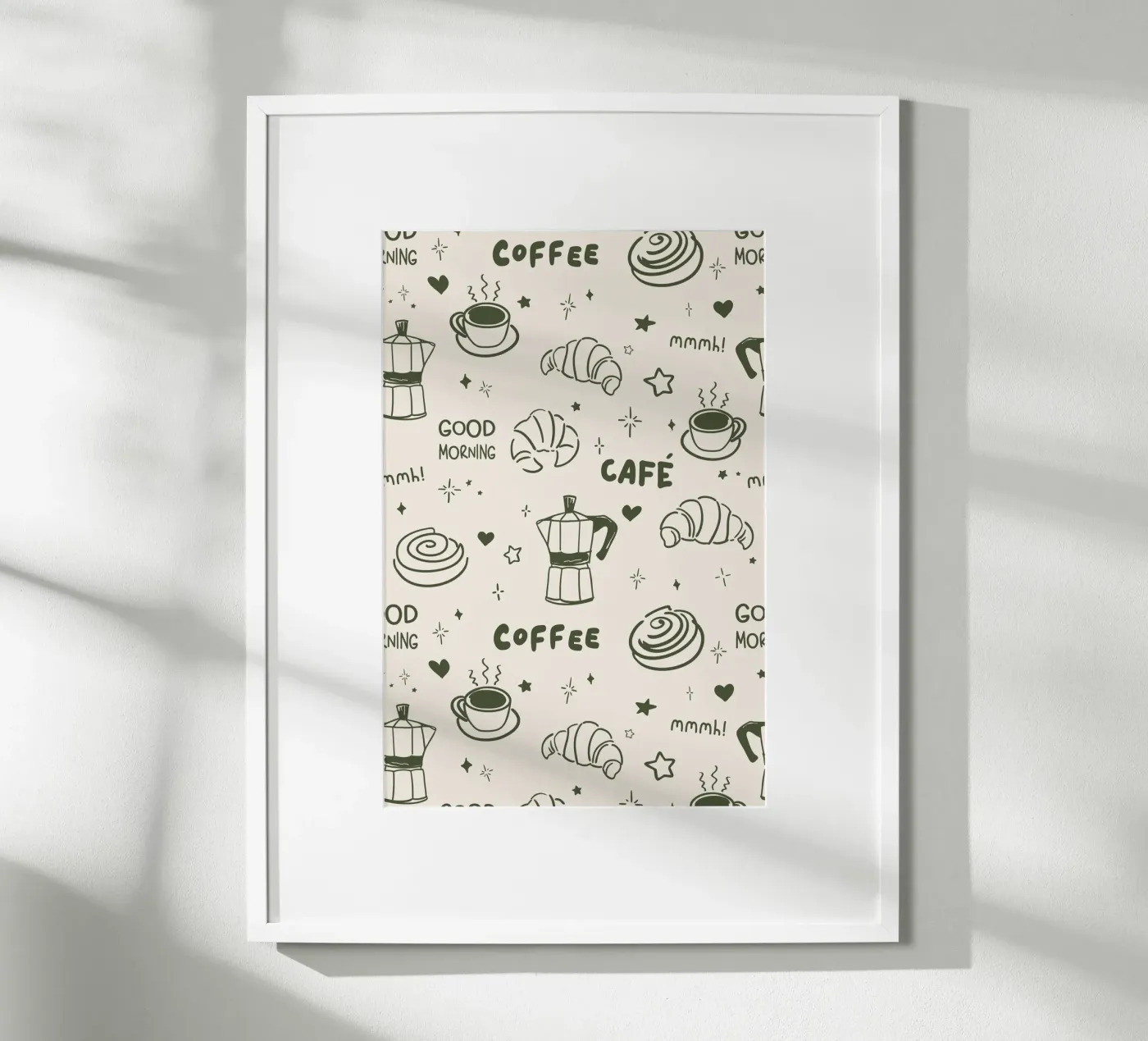 Coffee Lover Pattern Poster von Trend Collection by Palmartprints