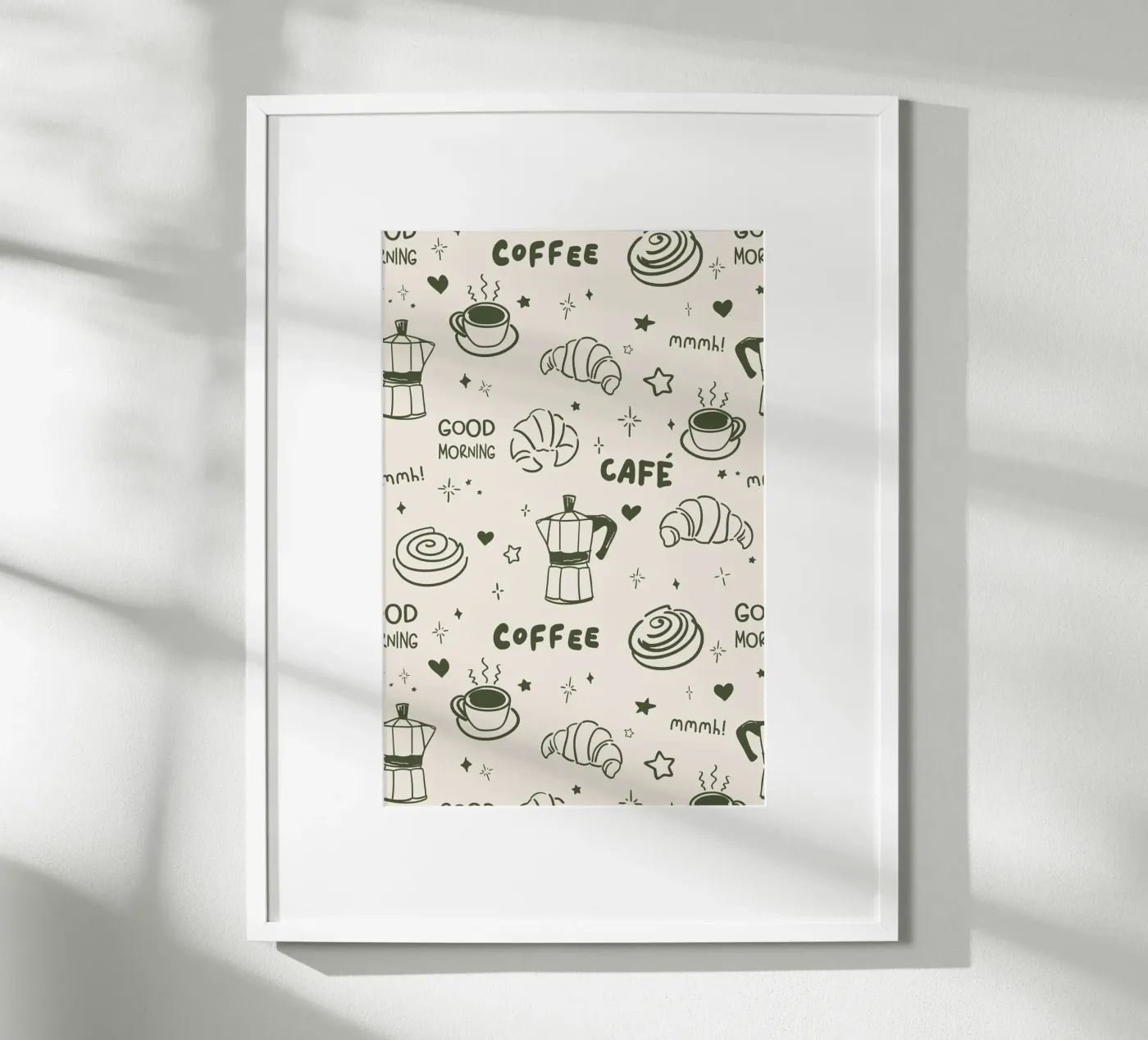 Coffee Lover Pattern poster da Trend Collection by Palmartprints