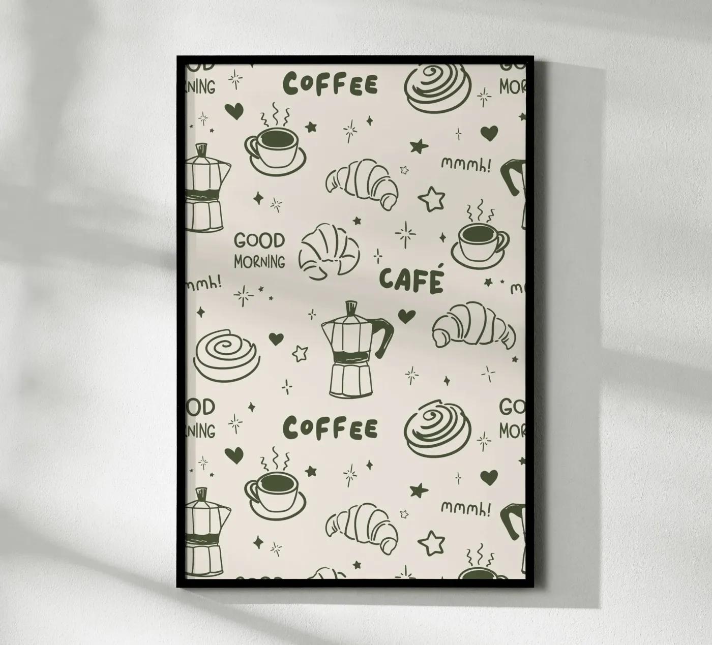 Coffee Lover Pattern Poster von Trend Collection by Palmartprints