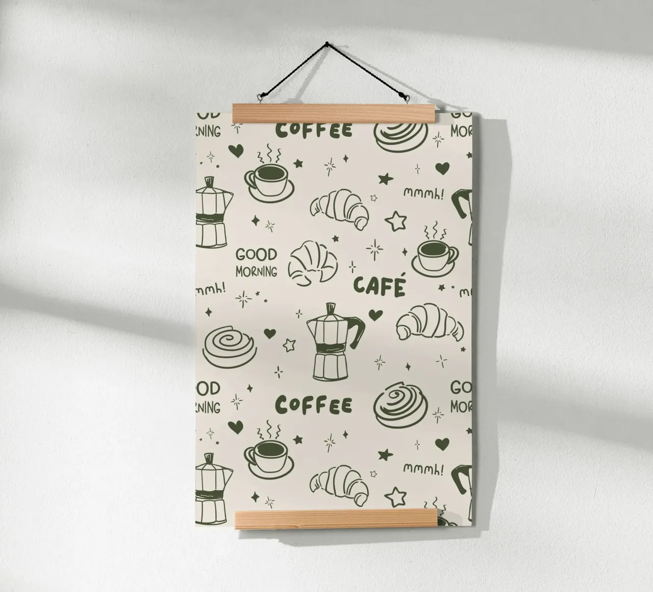 Coffee Lover Pattern poster da Palmartprints