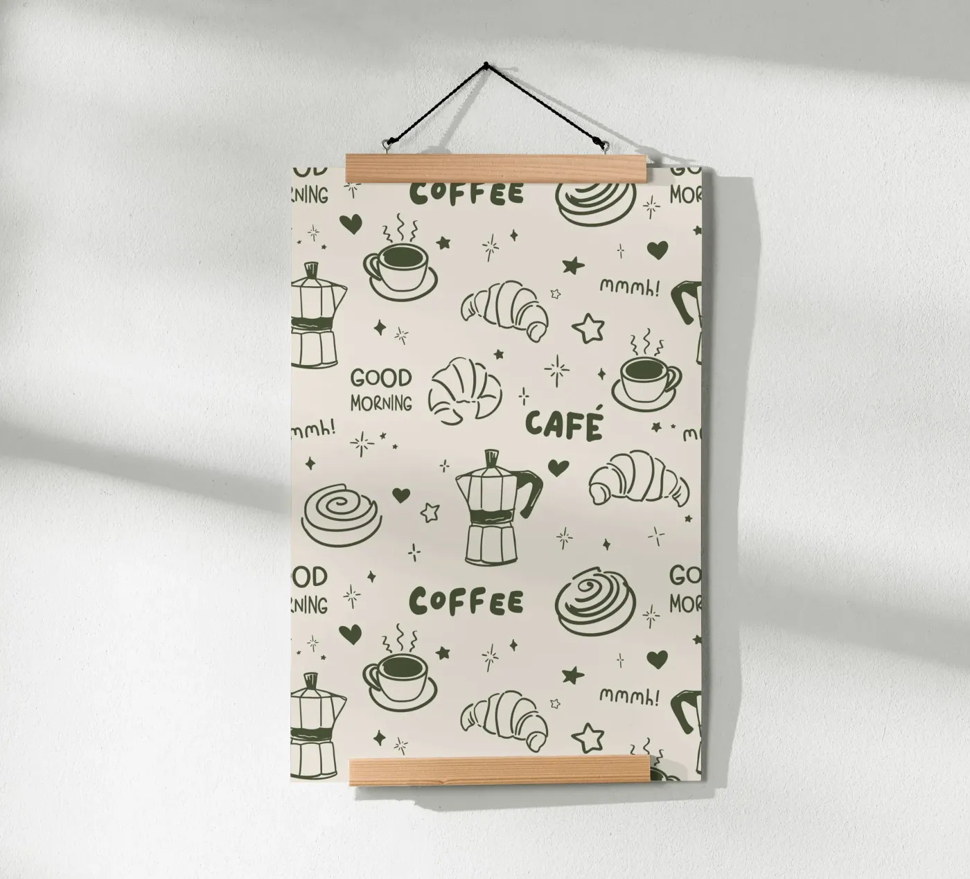 Coffee Lover Pattern Poster von Trend Collection by Palmartprints