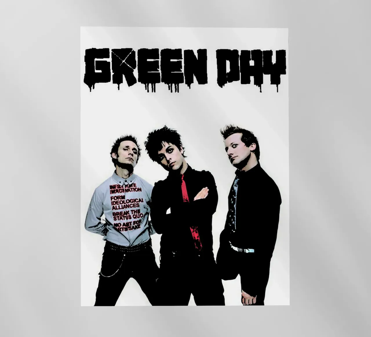 Green Day Band Musik Punk 3 Kunst Backlit Folie von music soul