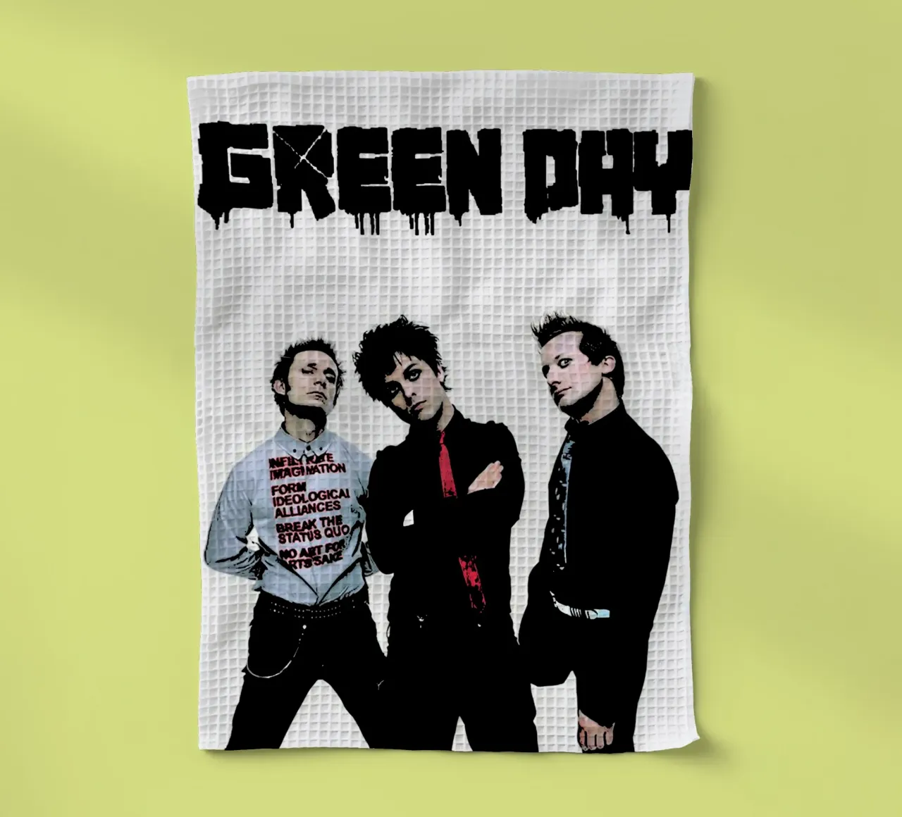 Green Day groupe musique punk 3 Art torchon de music soul