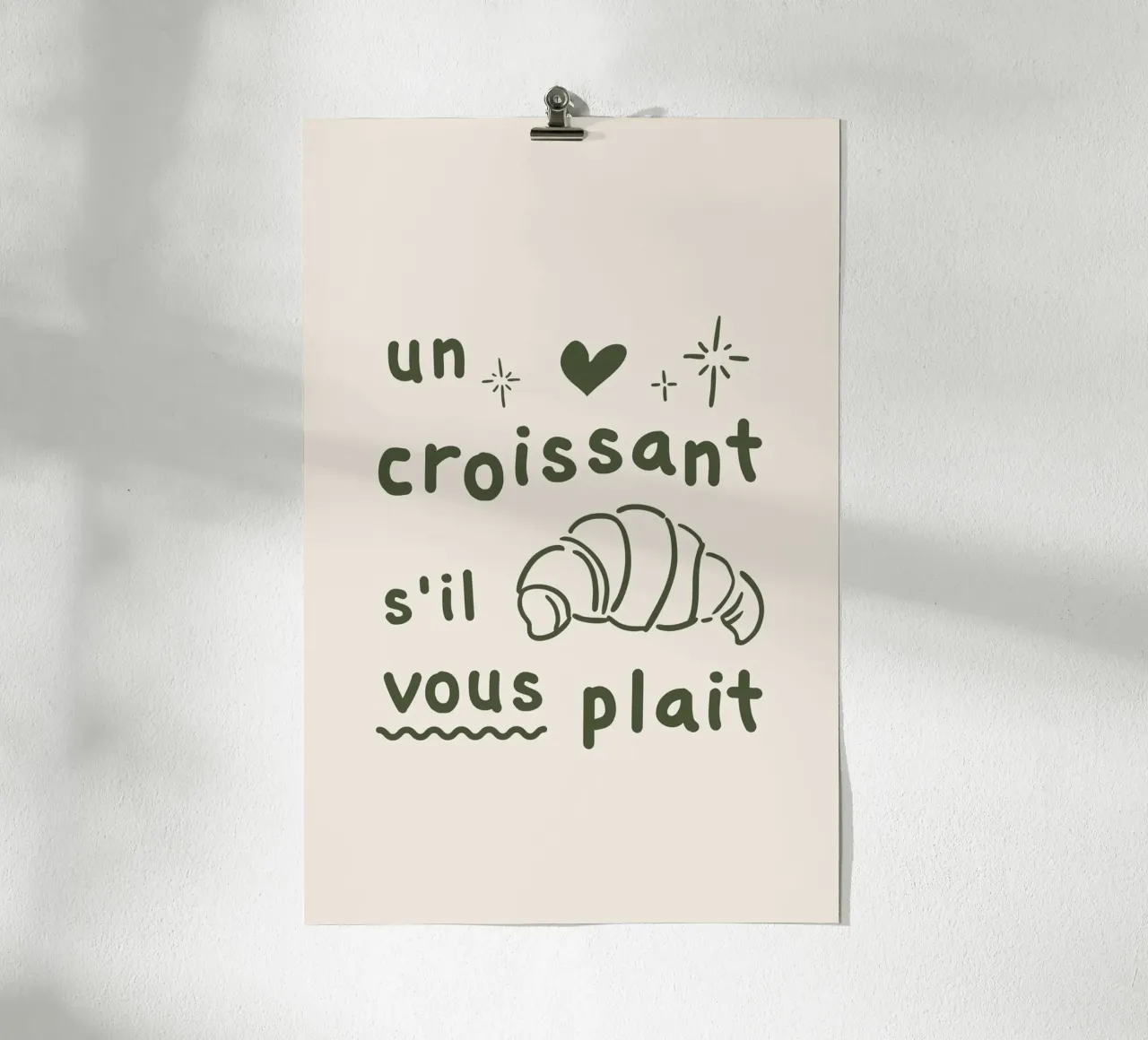 Un croissant s'il vous plait carta hahnemühle da karenmenzenbach