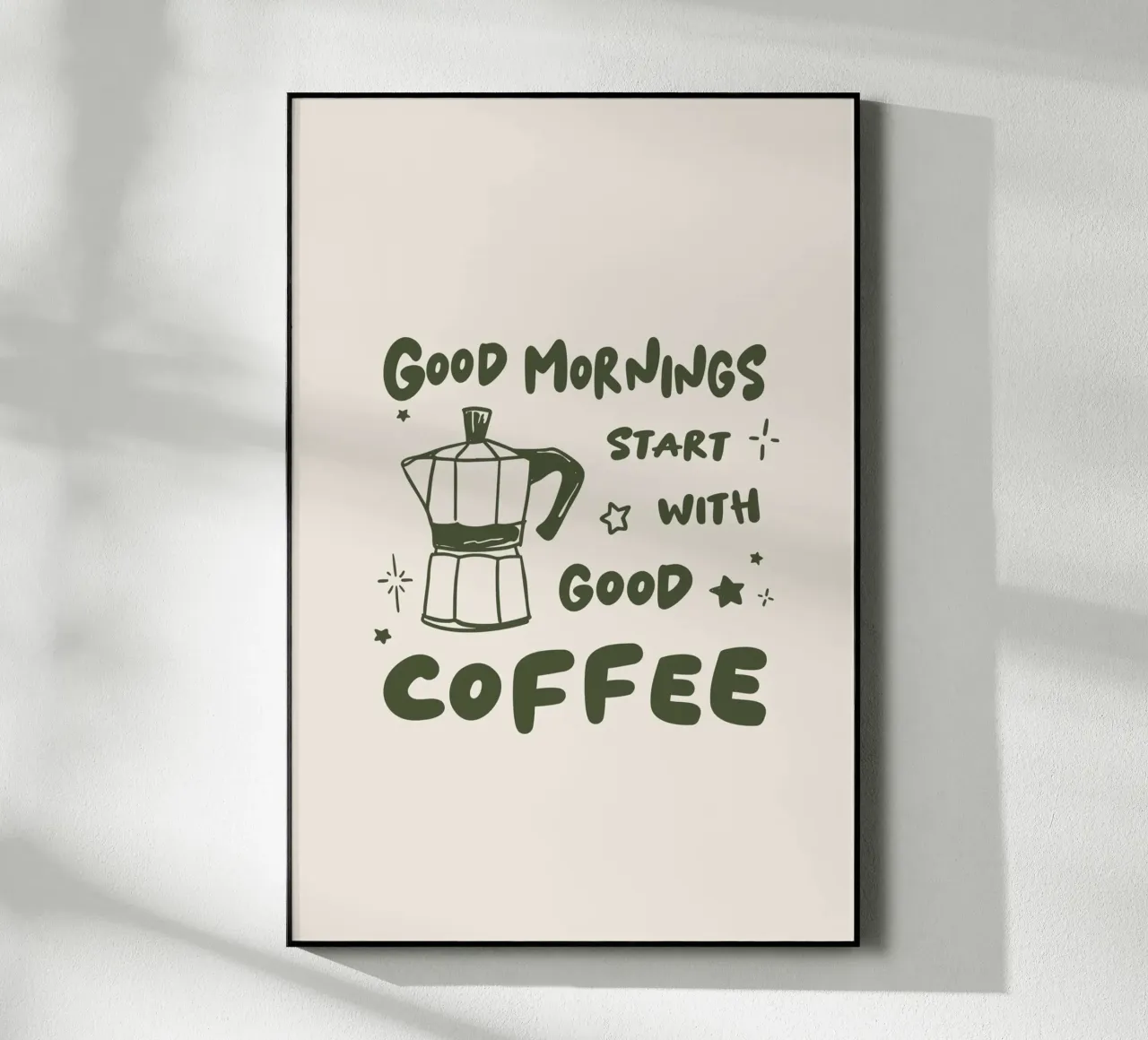 Good Mornings start with Good Coffee plexiglass da karenmenzenbach