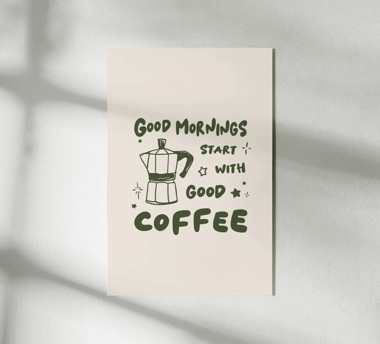 Good Mornings start with Good Coffee plexiglass da karenmenzenbach
