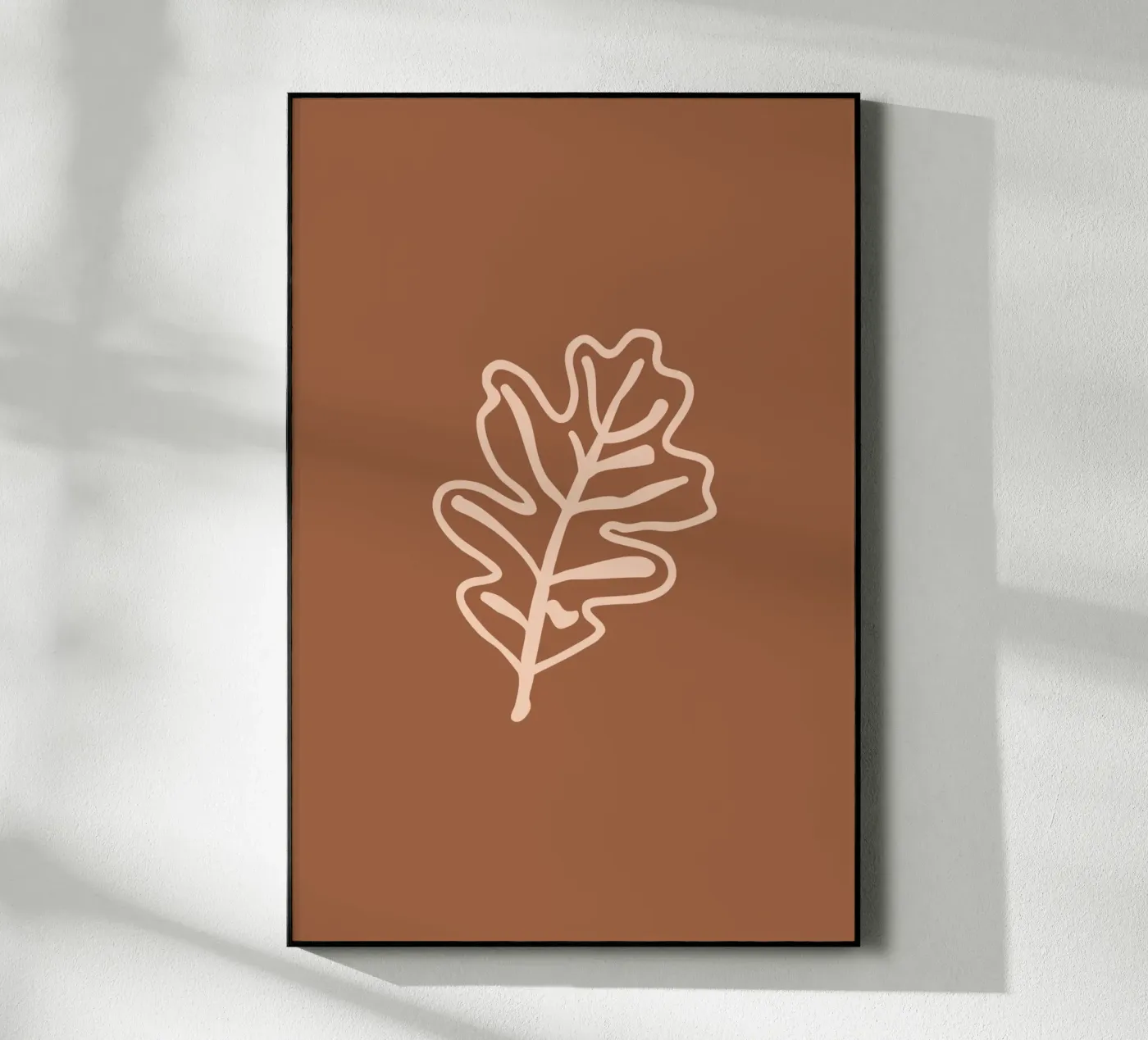 Autumn Leaf brown plexiglass da Trend Collection by Palmartprints