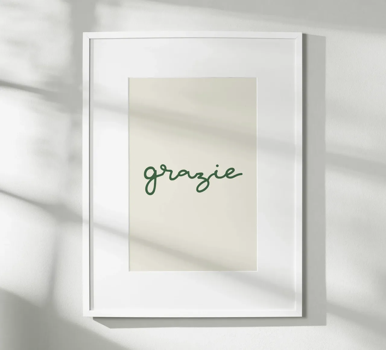 Grazie poster da Trend Collection by Palmartprints