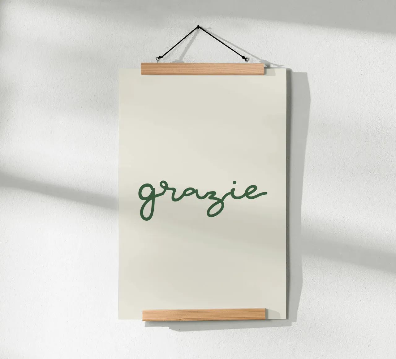 Grazie poster da Trend Collection by Palmartprints