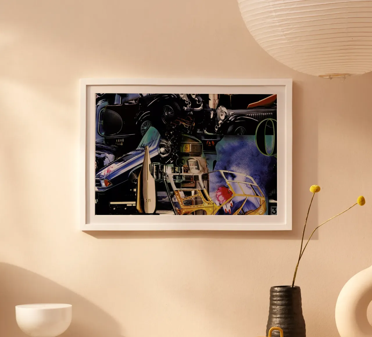 Value 585, 1980 poster con telaio in legno da Gothans Papierwelten