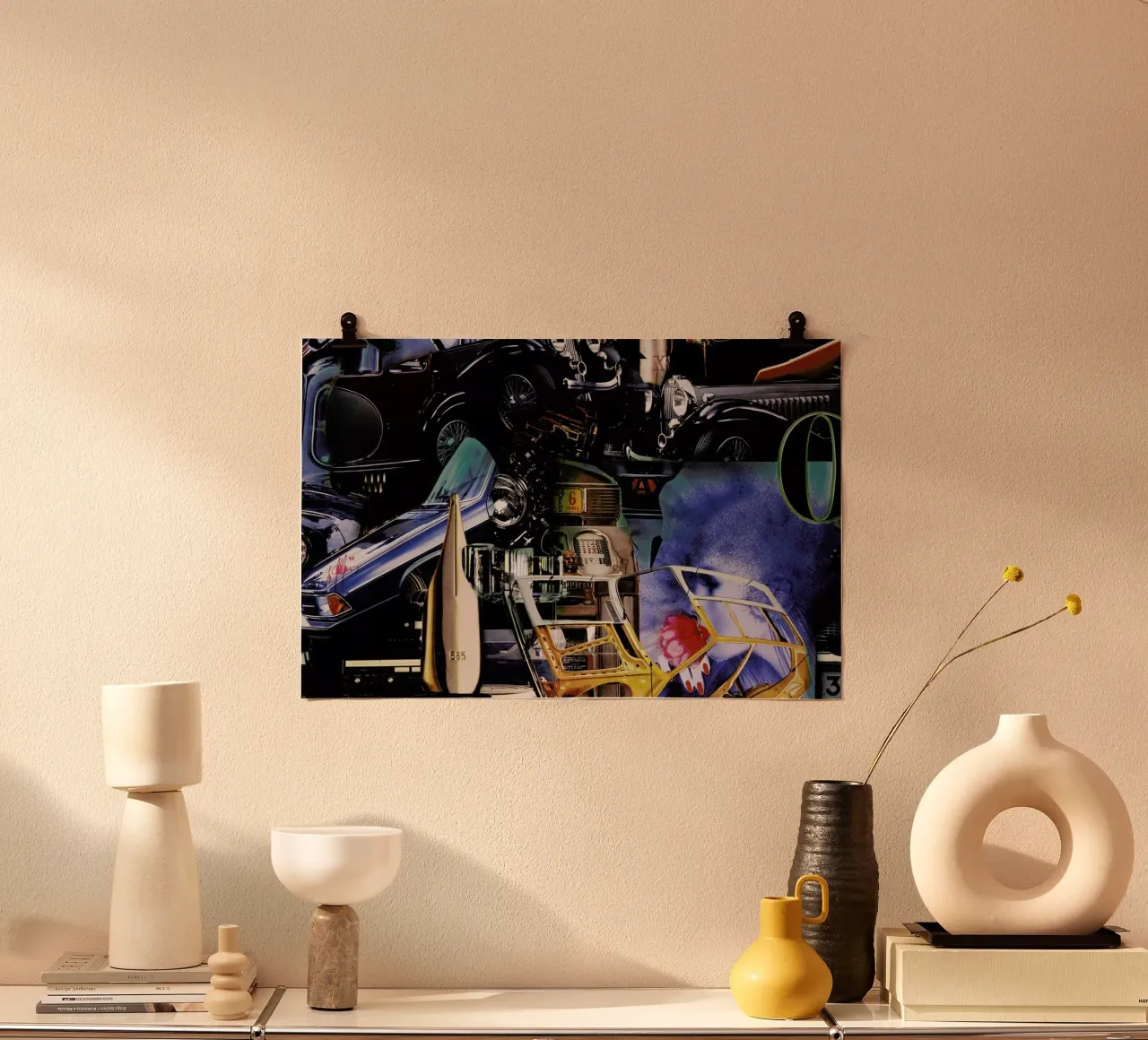 Value 585, 1980 poster con telaio in legno da Gothans Papierwelten