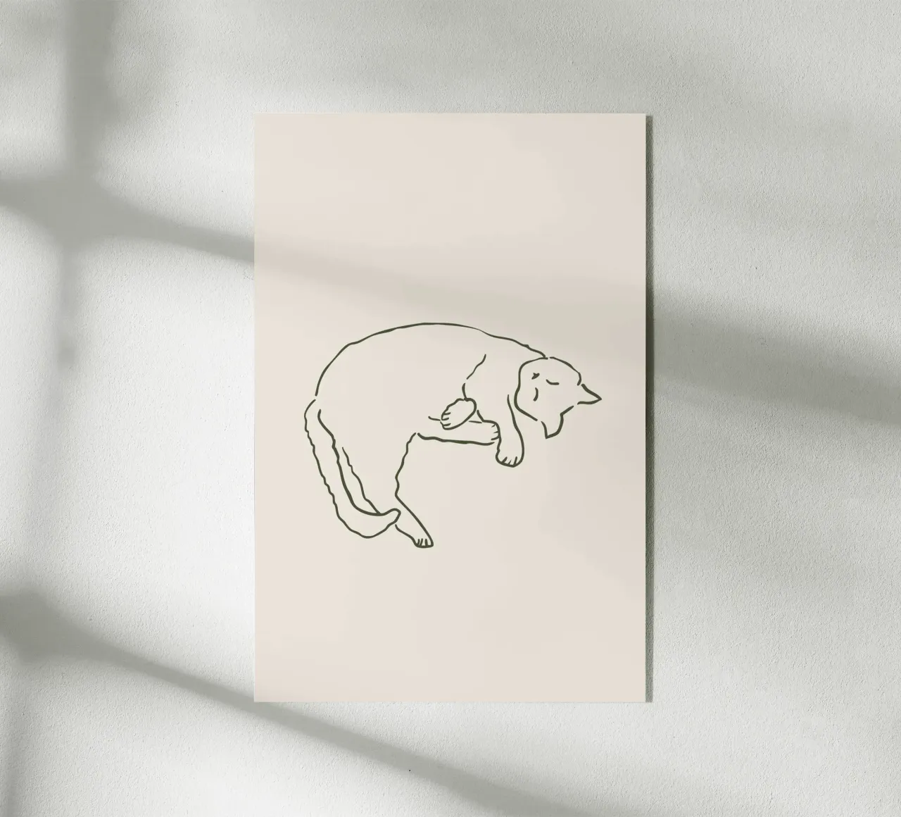 Sleepy Cat plexiglass da Palmartprints