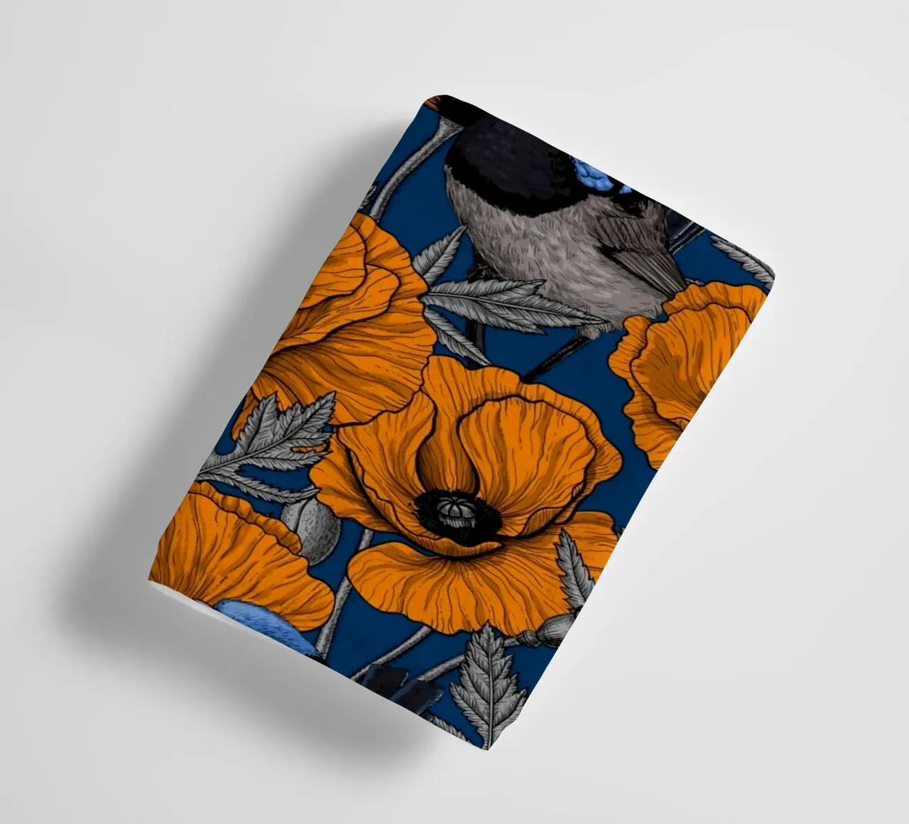 Troglodytes et pavots oranges serviette de bain de Painted Nature