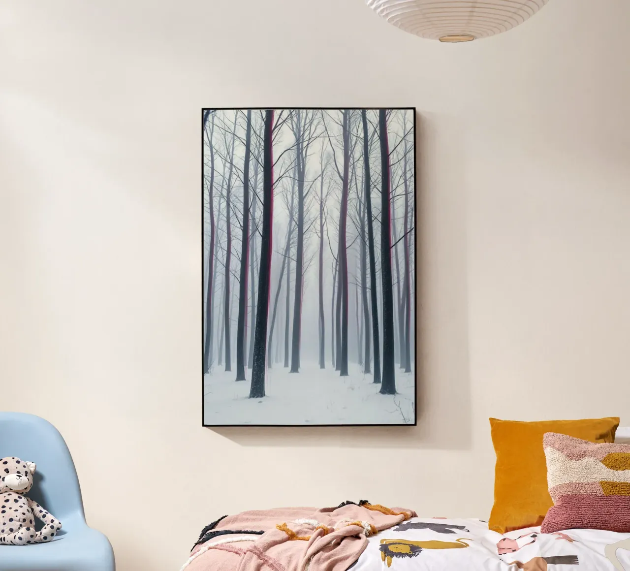 Sussurri dell'abbraccio invernale: Un percorso mistico nella foresta attraverso plexiglass da Artistic-shop