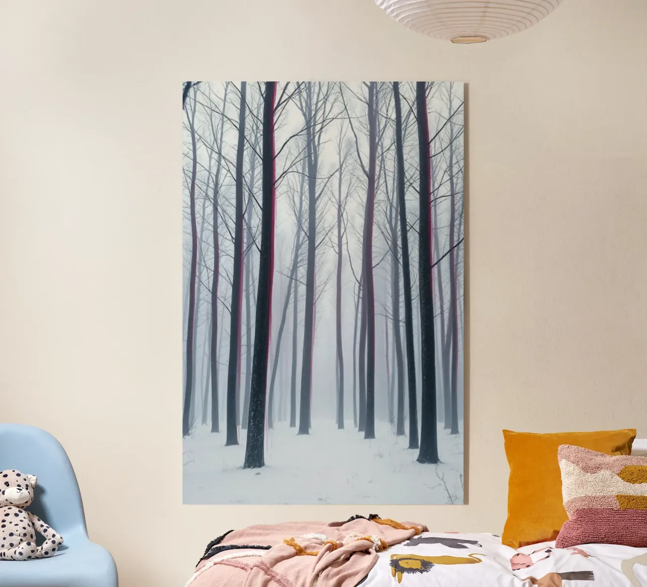 Sussurri dell'abbraccio invernale: Un percorso mistico nella foresta attraverso plexiglass da Artistic-shop