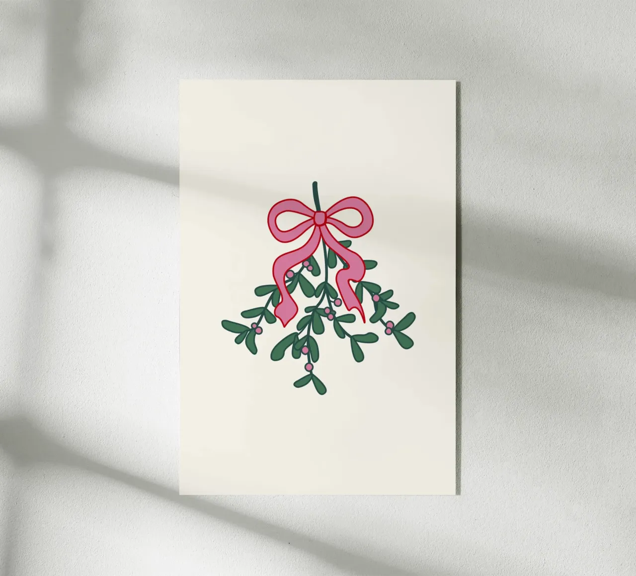 Under the Mistletoe plexiglass da Xmas Collection by Palmartprints